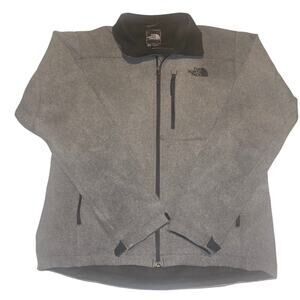 The North Face Men’s M Apex Bionic WindWall Softshell Jacket Heather Gray EUC